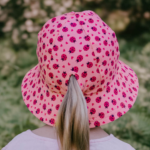 Bedhead Kids Ponytail Bucket Sun Hat - Ladybug