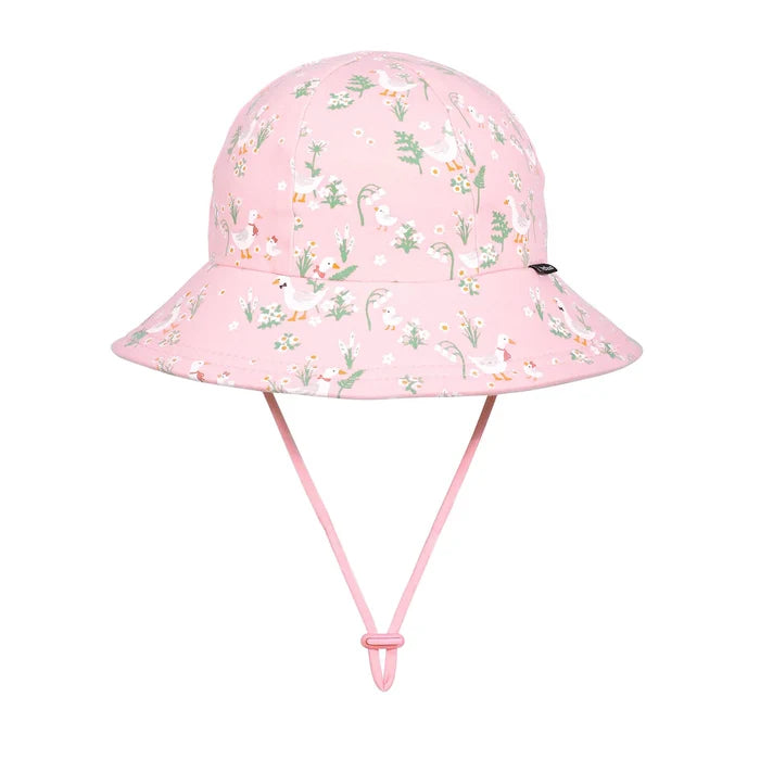 Bedhead Kids Ponytail Bucket Sun Hat - Pink Quackers