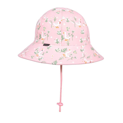 Bedhead Kids Ponytail Bucket Sun Hat - Pink Quackers