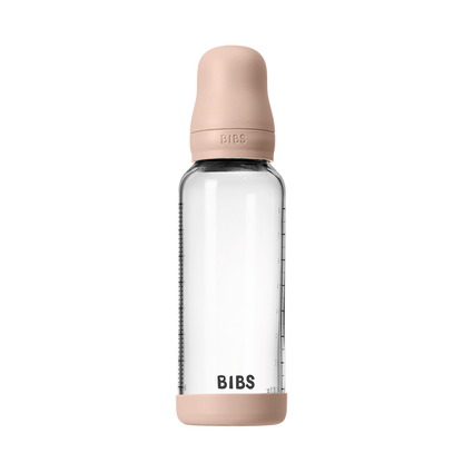 BIBS Baby Glass Bottle Complete Set 240ml | Blush