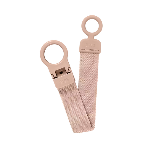 BIBS Loop Pacifier Clip | Blush