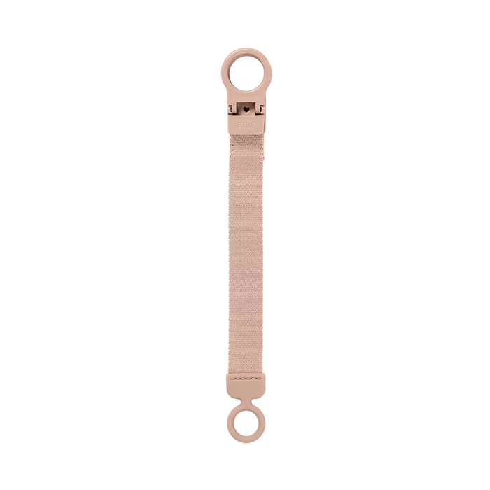 BIBS Loop Pacifier Clip | Blush