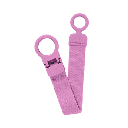 BIBS Loop Pacifier Clip | Bubblegum
