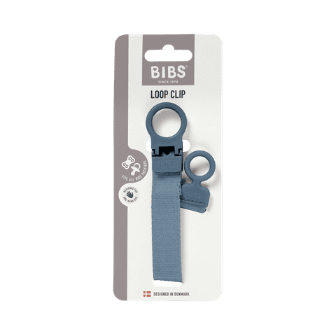 BIBS Loop Pacifier Clip | Petrol