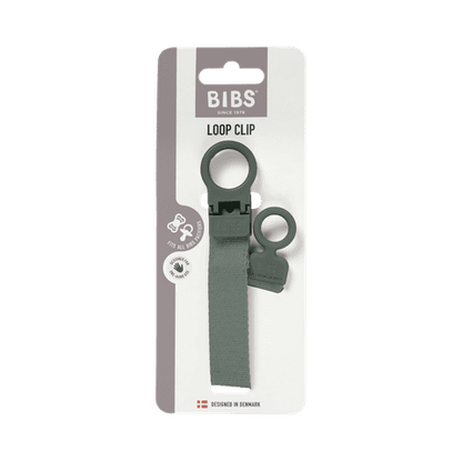 BIBS Loop Pacifier Clip | Pine