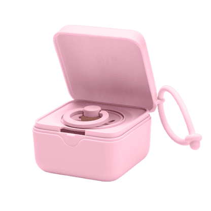 BIBS Paci Pod Pacifier Box - Baby Pink