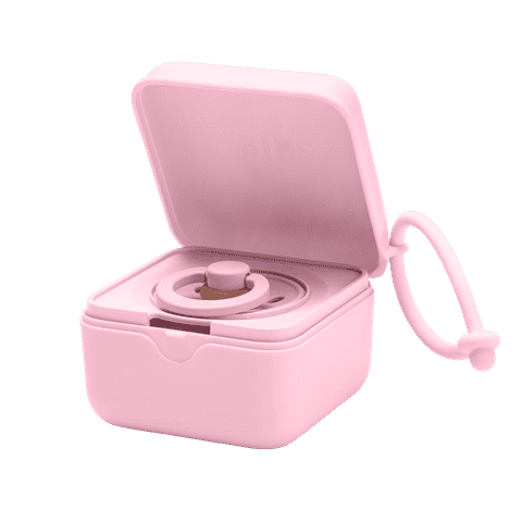 BIBS Paci Pod Pacifier Box - Baby Pink