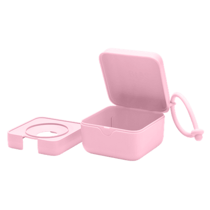 BIBS Paci Pod Pacifier Box - Baby Pink