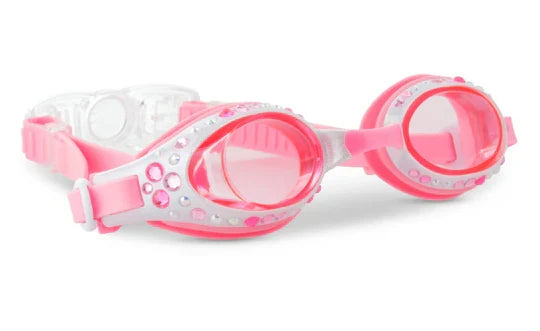 Bling2o Kids Swim Goggles | Pearl White Bow
