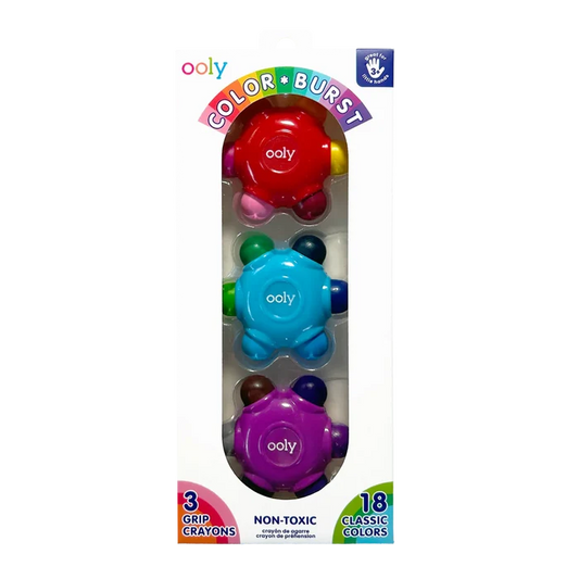 Color Burst Grip Crayons - Set of 3
