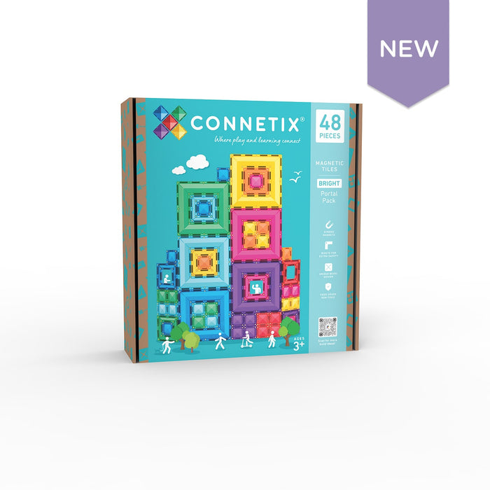 Connetix Magnetic Tiles Bright Portal 48p Pack