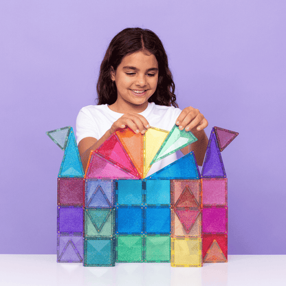 Connetix Magnetic Tiles Glitter Castle 48p Pack