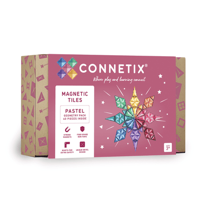Connetix Magnetic Tiles Pastel Geometry Pack 40 Piece