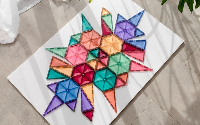 Connetix Magnetic Tiles Pastel Geometry Pack 40 Piece