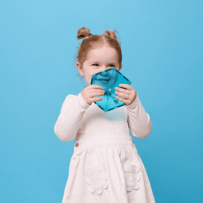 Connetix Magnetic Tiles Teal Charity 20 Piece Pack