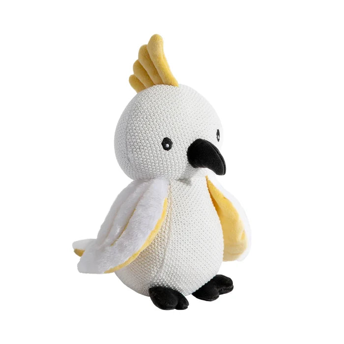 Cotton Knit Toy - Colin the Cockatoo