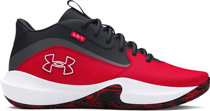 Men's/Women's Under Armour Lockdown 7 Basketball Shoes "Red Black"