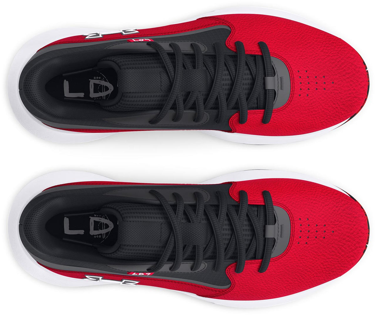 Men's/Women's Under Armour Lockdown 7 Basketball Shoes "Red Black"