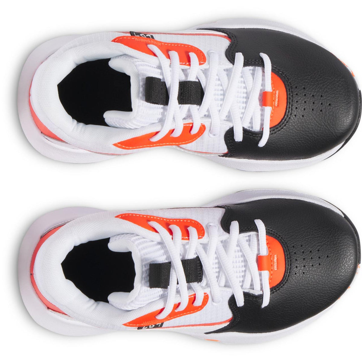 Big Kids' Under Armour Lockdown 7 Basketball Shoes "Black White Ares Red"
