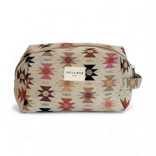De La Mur Lines - Squared Makeup Bag in Royal