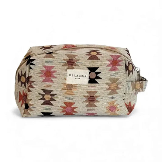 De La Mur Lines - Squared Makeup Bag in Royal