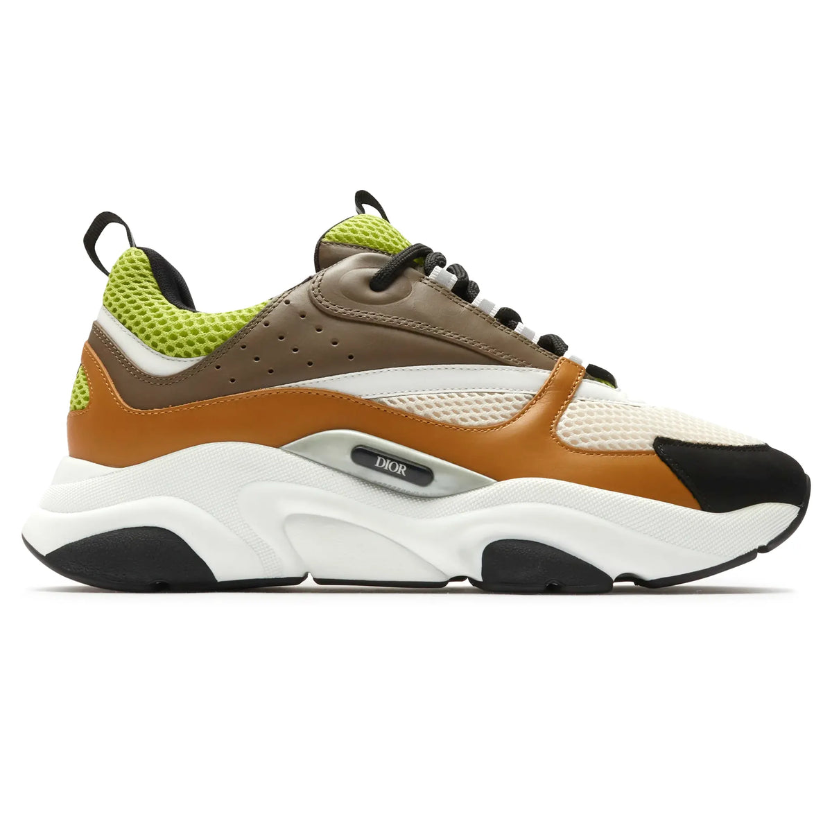 Dior B22 Brown Lime Green Trainer