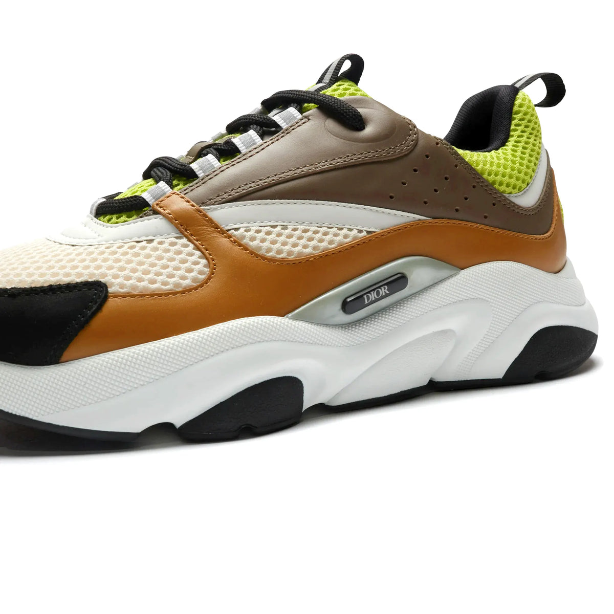 Dior B22 Brown Lime Green Trainer