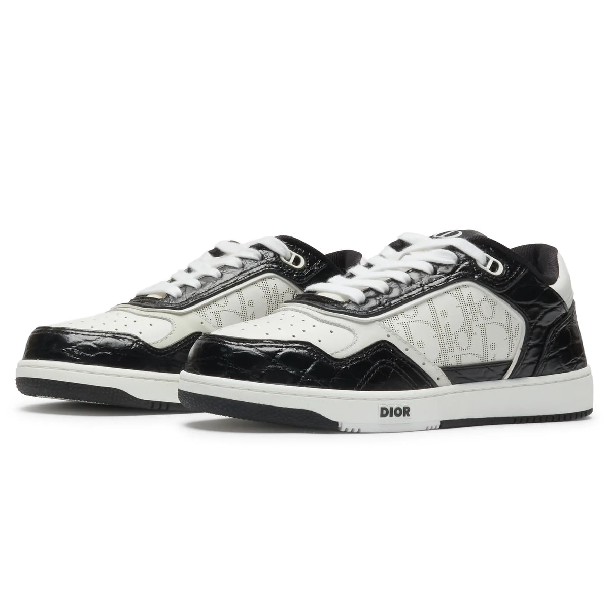 Dior B27 Uptown Black White Python Sneaker