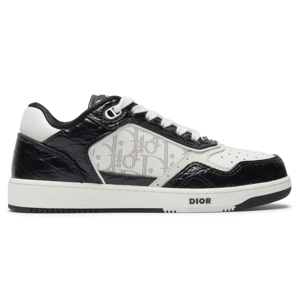 Dior B27 Uptown Black White Python Sneaker