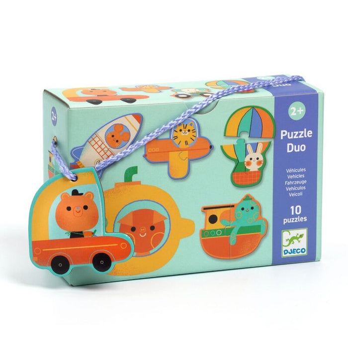 Djeco Duo Vehicles 20pc Puzzle Set
