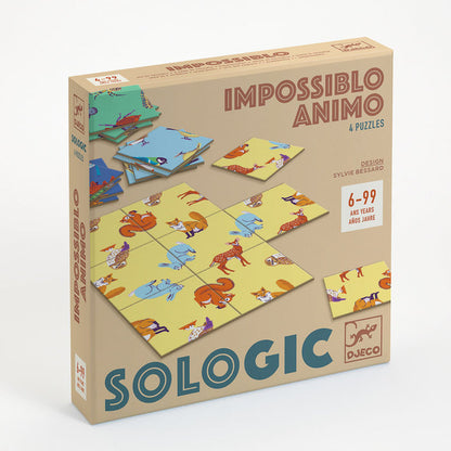 Djeco Impossible Animal 4 Puzzle Set
