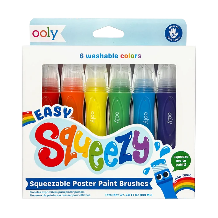 Easy Squeezy - Squeezable Poster Brushes - Set of 6