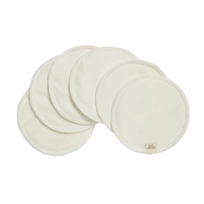 EcoNaps Snow White Bamboo Nursing Pads | 3 Sets