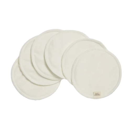 EcoNaps Snow White Bamboo Nursing Pads | 3 Sets