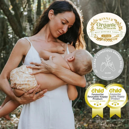 EcoNaps Snow White Bamboo Nursing Pads | 3 Sets