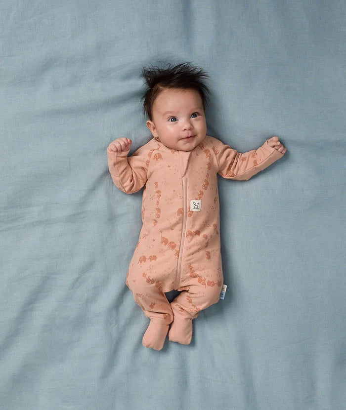 ergoPouch Layer | Long Sleeve Zip Bodysuit 0.2 TOG -  Elephant Parade