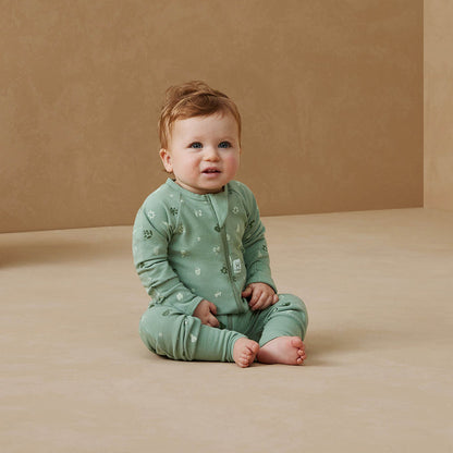 ergoPouch Layer | Long Sleeve Zip Bodysuit 0.2 TOG - Sweet Orchard