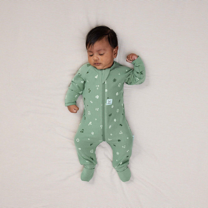 ergoPouch Layer | Long Sleeve Zip Bodysuit 0.2 TOG - Sweet Orchard