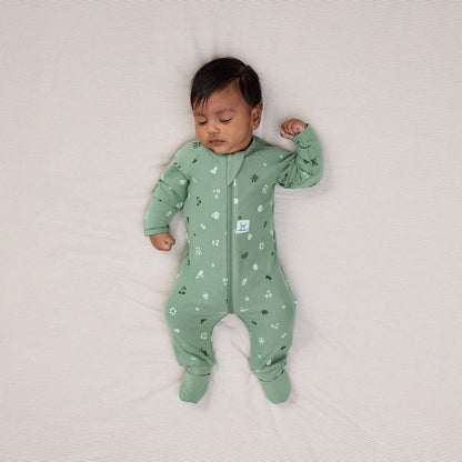 ergoPouch Layer | Long Sleeve Zip Bodysuit 0.2 TOG - Sweet Orchard