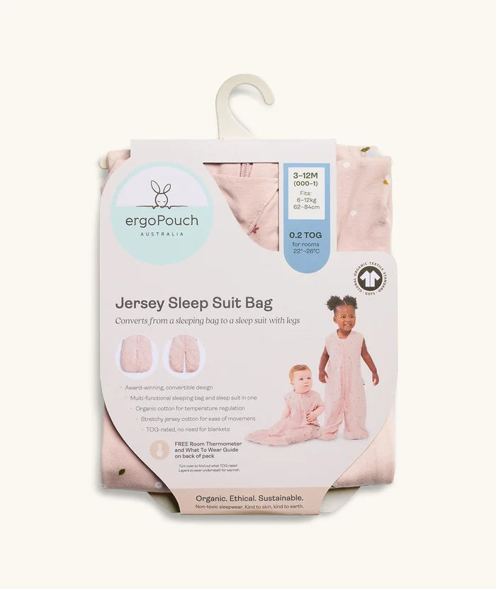 ergoPouch Sleep Suit Bag 0.2 TOG - Elephant Parade