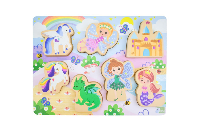 Fantasy Fairytale Chunky Wooden Puzzle/Playset
