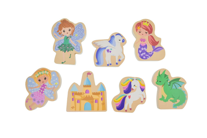 Fantasy Fairytale Chunky Wooden Puzzle/Playset