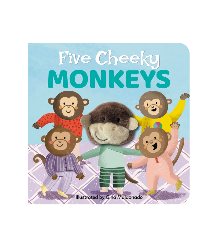 Five Cheeky Monkeys Finger Puppet Board Book