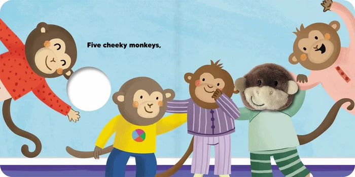 Five Cheeky Monkeys Finger Puppet Board Book