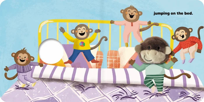 Five Cheeky Monkeys Finger Puppet Board Book