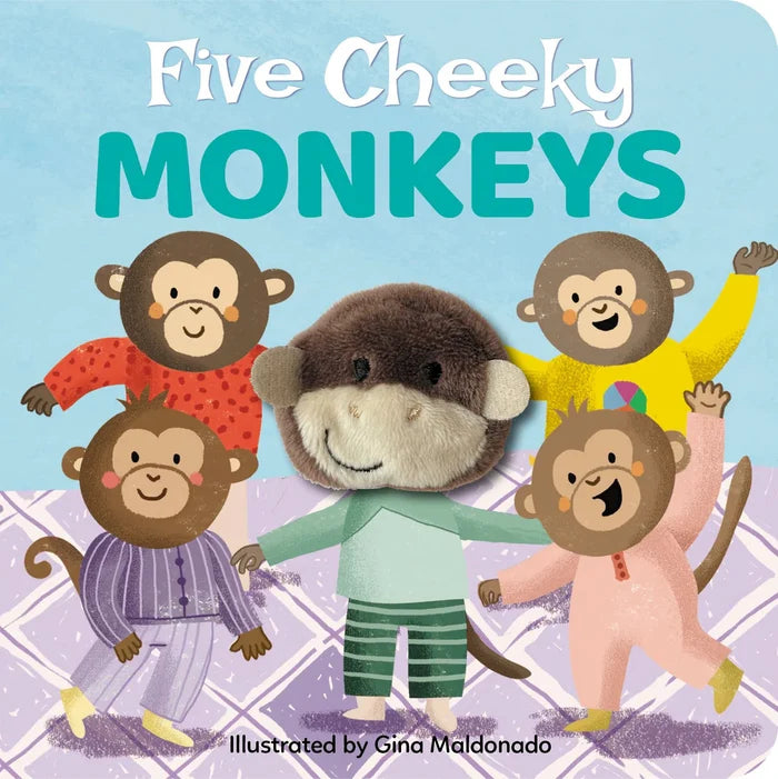 Five Cheeky Monkeys Finger Puppet Board Book