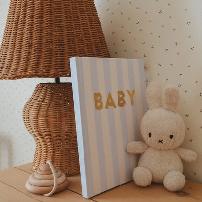 Fox & Fallow Baby Record Book - Cloud Stripe