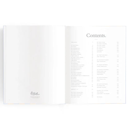 Fox & Fallow Baby Record Book - Cloud Stripe