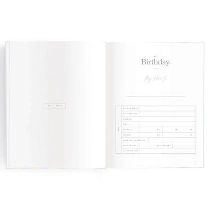 Fox & Fallow Baby Record Book - Cloud Stripe