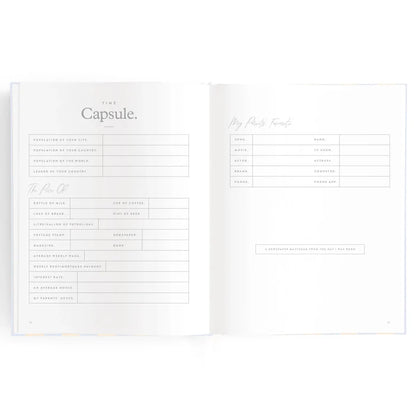 Fox & Fallow Baby Record Book - Cloud Stripe